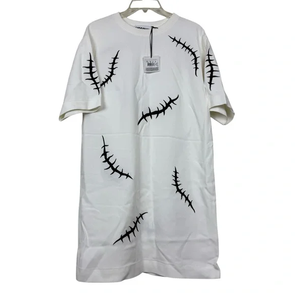 Moschino 2020 Halloween Scar Embroidered T-Shirt Dress